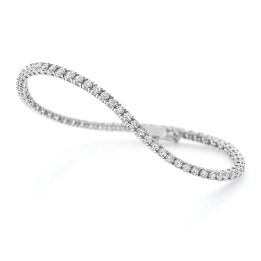 Bracciale tennis in argento 925 bianco - 4mm. | RomanoGioielli