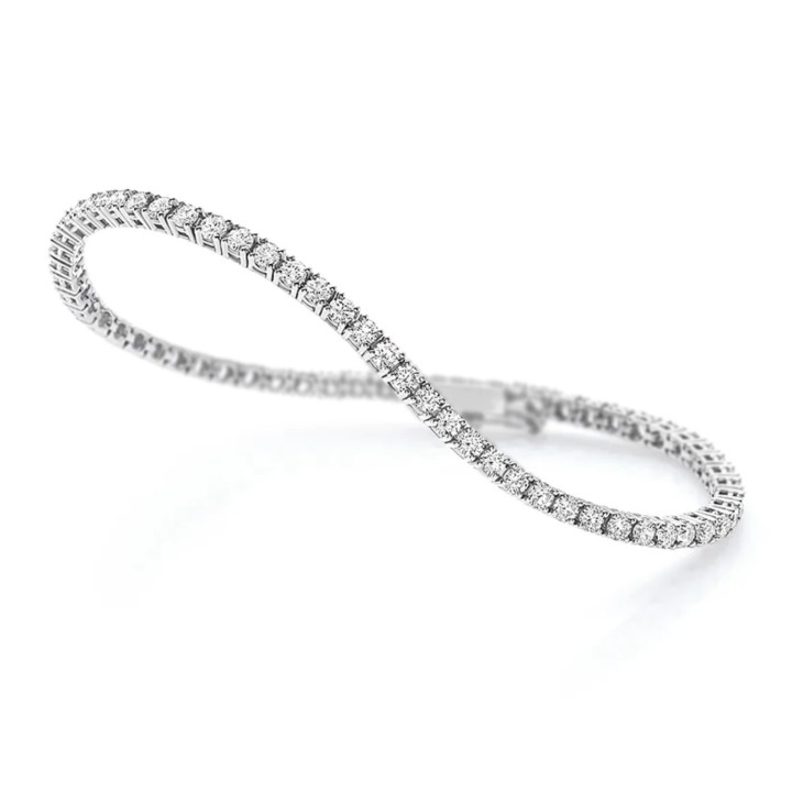 Bracciale tennis in argento 925 bianco - 4mm. | RomanoGioielli