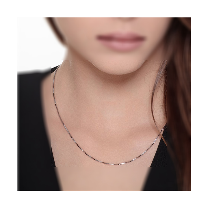Collana veneziana argento dorato unisex varie lunghezze RomanoGioielli.it