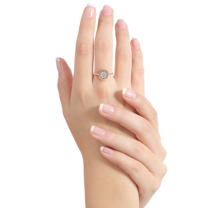 Anello donna NAMURI oro rosa e diamanti AB0805-PW - RomanoGioielli