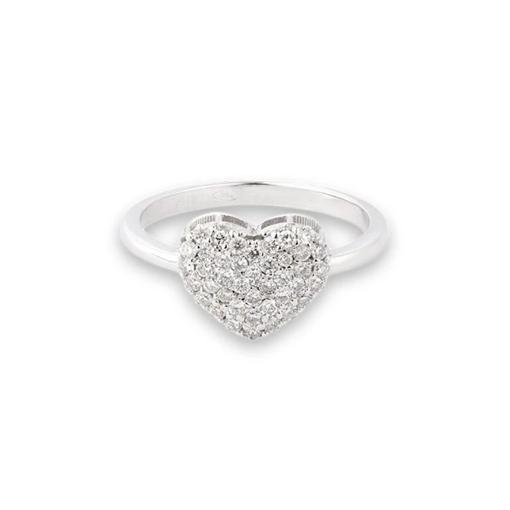 Anello donna NAMURI cuore pavè ASMRC02 - RomanoGioielli