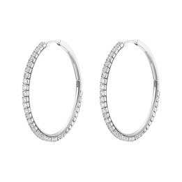 Orecchini cerchio Brosway DESIDERI dorati con zirconi bianchi BEIE016