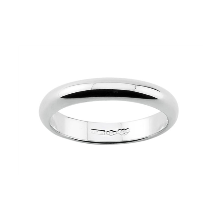 FEDE NUZIALE ARGENTO LARGA 3,9 MM