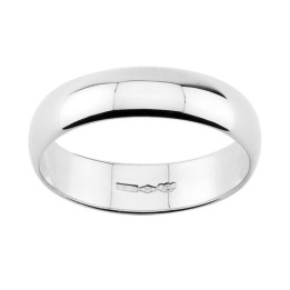 Fede Nuziale Mantovana in Argento Larga 5mm Disponibile anche placcata oro