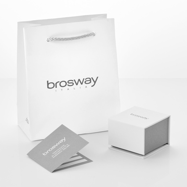Orecchini BROSWAY Perfect BPC24 mezzi cerchi in acciaio | RomanoGioielli