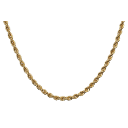 Collana torcion classico, fune oro 18kt da 2.1mm | RomanoGioielli