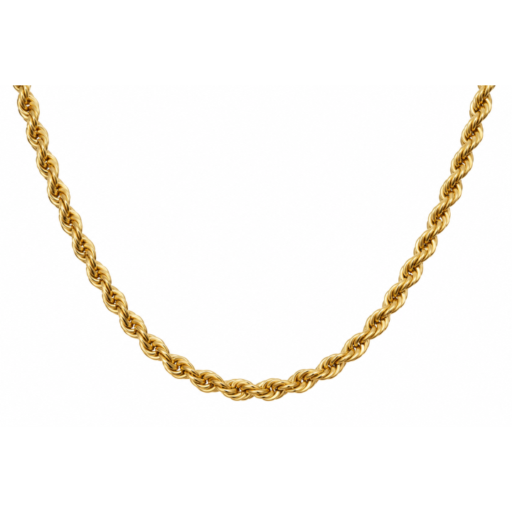 Collana torcion classico, fune oro 18kt da 2.6mm | RomanoGioielli