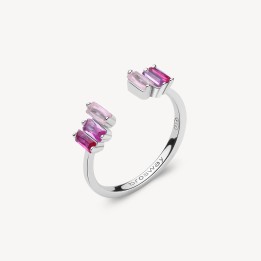 Anello Brosway Fancy in Argento colore Vibrant Pink - FVP12B | RomanoGioielli