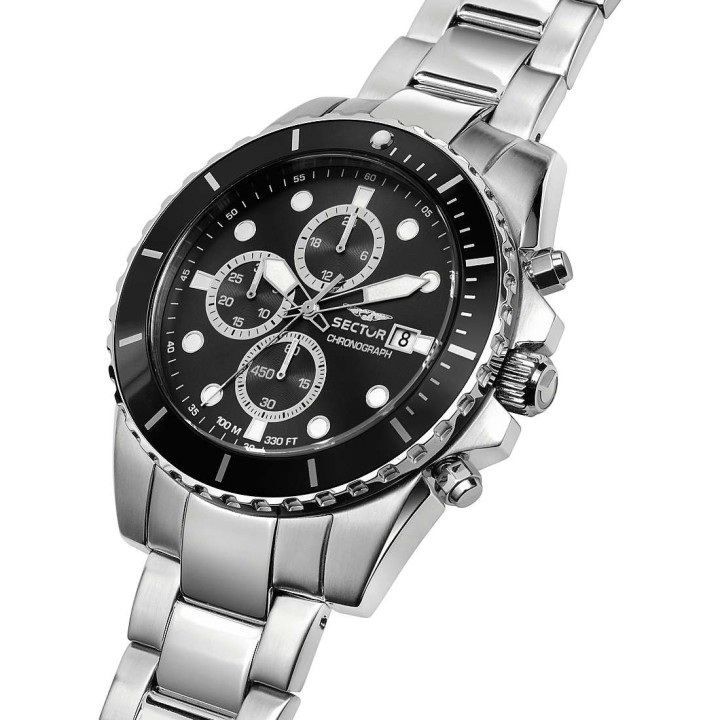 Orologio crono uomo Sector acciaio R3273776002 - RomanoGioielli
