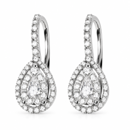 Orecchini donna in oro 18kt pendenti con diamanti Salvini - 20067394