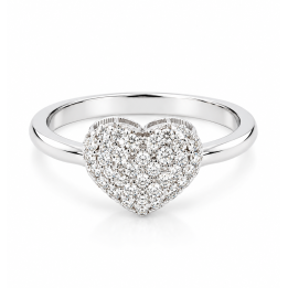 Anello donna NAMURI cuore pavè ASMRC02 - RomanoGioielli