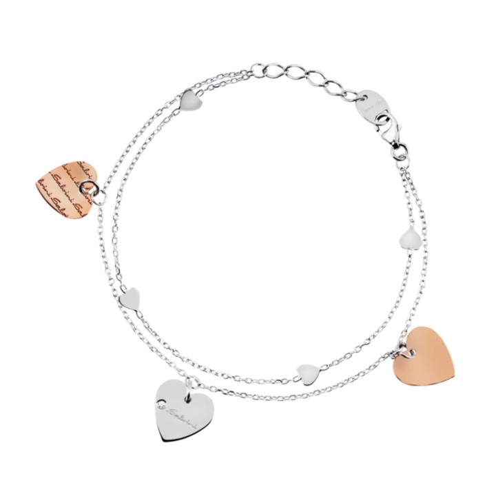 Bracciale donna con Cuori pendenti SALVINI 20054562 - RomanoGioielli