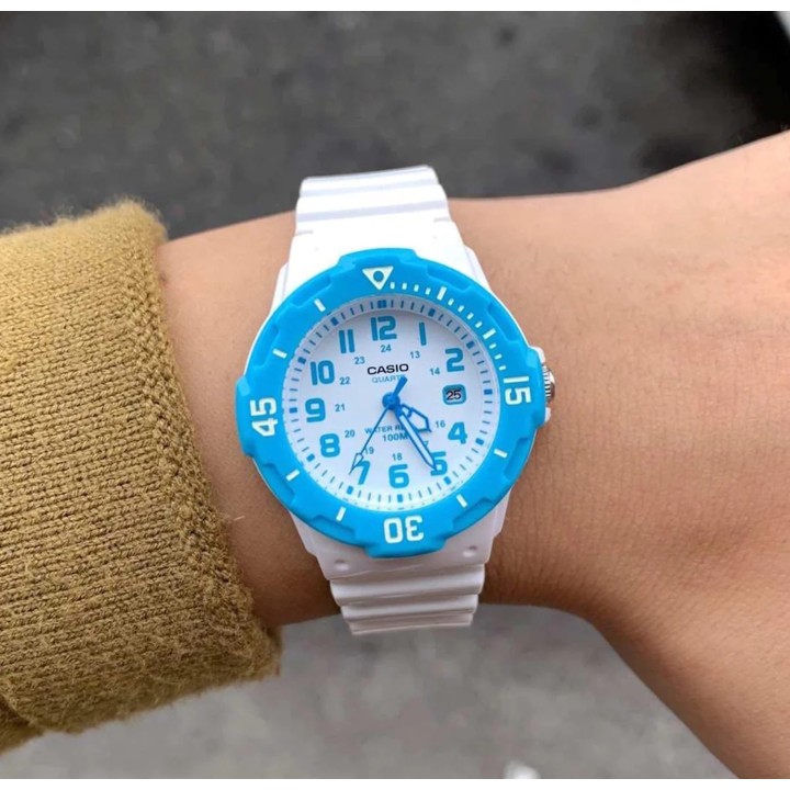 Orologio CASIO Bambino Bambina LRW-200H-2BV Bianco Azzurro
