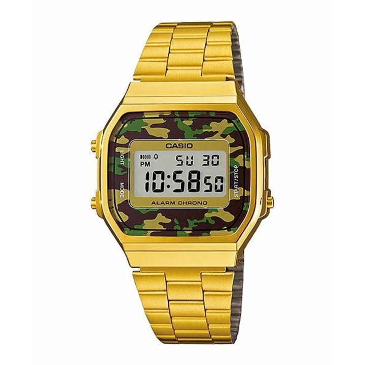 Casio Vintage Dorato A168WEGC-3DF Militare - RomanoGioielli.it