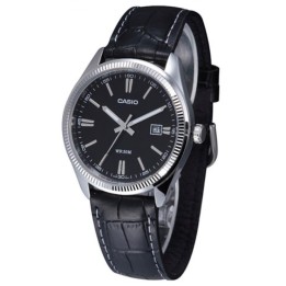 Orologio Casio Uomo MTP-1302L-1AVDF | Pelle Nera