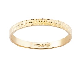 Anello fedina diamantata in oro personalizzabile - RomanoGioielli