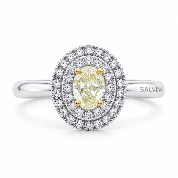 Anello coktail SALVINI con diamante fancy giallo 20088407