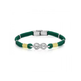 Bracciali uomo LUCA BARRA in acciaio e corda BA1007 - RomanoGioielli