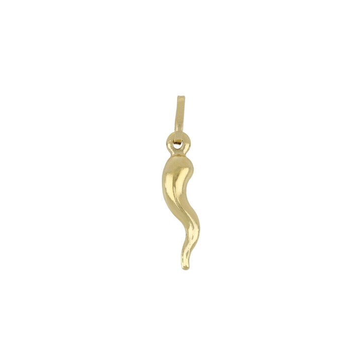Ciondolo cornetto classico in oro 18kt | RomanoGioielli