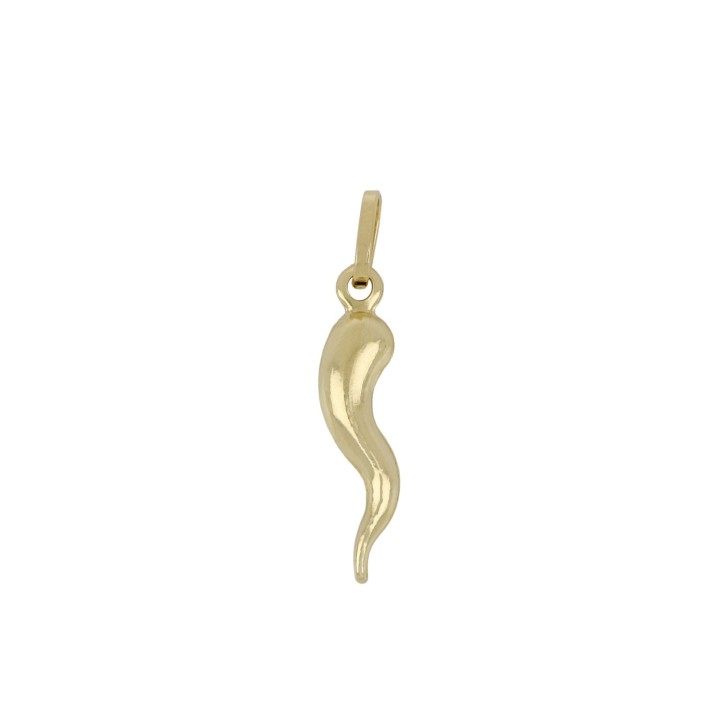 Ciondolo cornetto classico in oro 18kt | RomanoGioielli