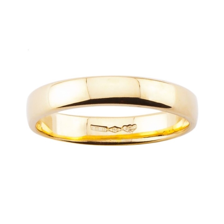 Fede Nuziale Comoda Larga 3mm. in Oro 18kt.