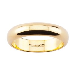 Fede Nuziale Classica 7 grammi Larga 5mm in Oro 18kt Bianco, Giallo o Rosa