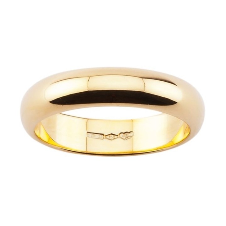 Fede Nuziale Classica 7 grammi Larga 5mm in Oro 18kt Bianco, Giallo o Rosa
