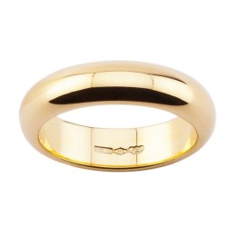 Classica Fede Nuziale dal peso di 10gr. in oro 18kt. Larga 5,5mm. - romanogioielli.it