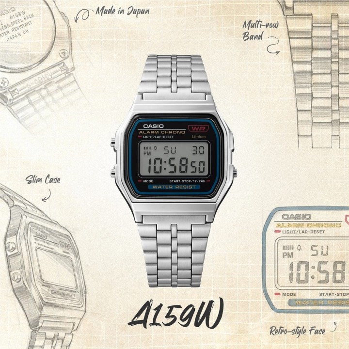 Casio Vintage A159WE-1EF Orologio Digitale Unisex | RomanoGioielli