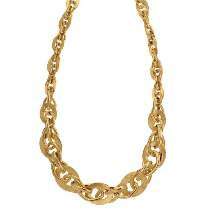 Collier torcion a scalere oro giallo 18kt - RomanoGioielli