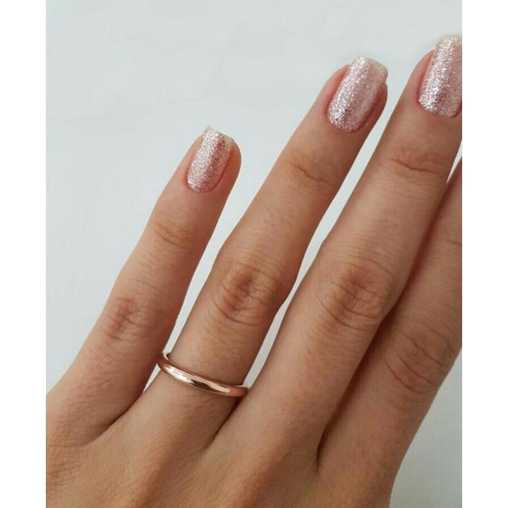 Anello Fede Fedina Fermanello in Oro Giallo o Bianco Larga 2mm. - RomanoGioielli