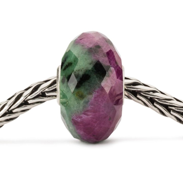 Bead Trollbeads Rubino Zoisite in argento