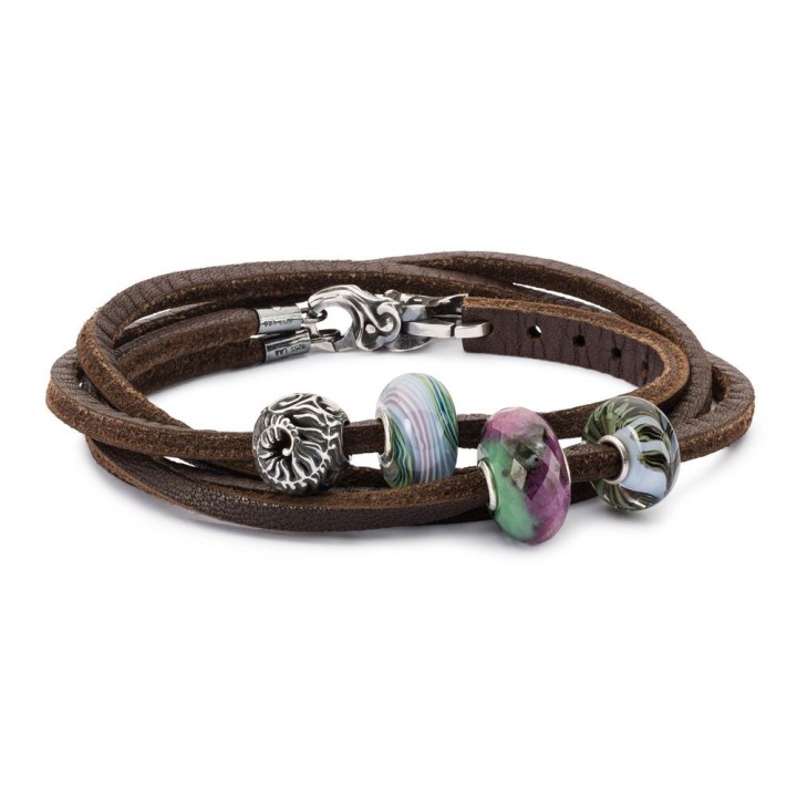 Bead Trollbeads Rubino Zoisite in argento