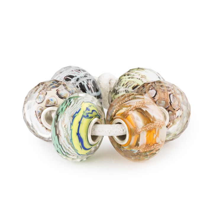Bead Trollbeads Gocce di Gentilezza in vetro