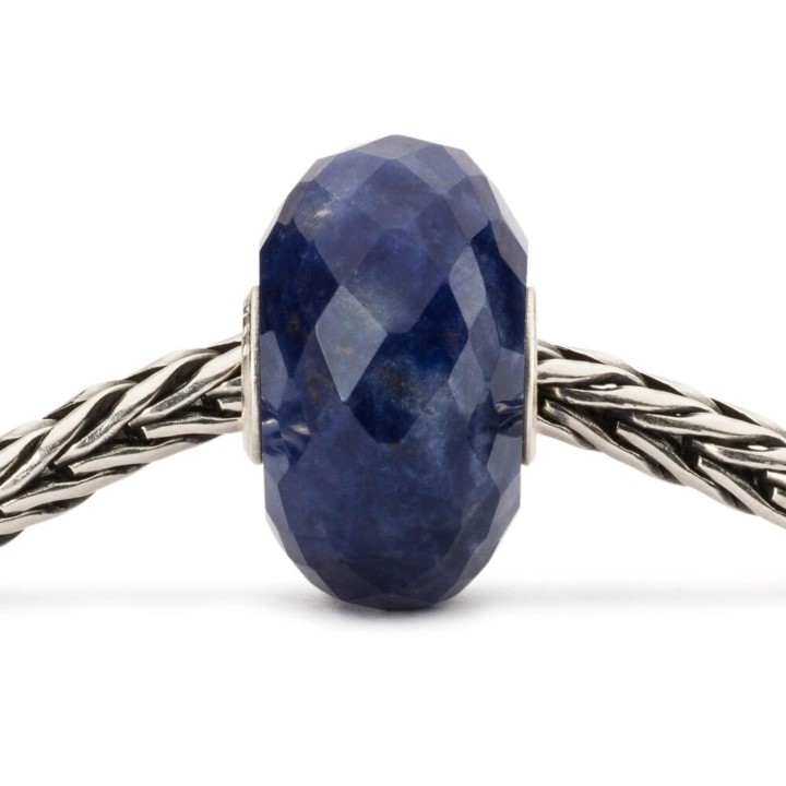 Bead Trollbeads Sodalite Blu in argento