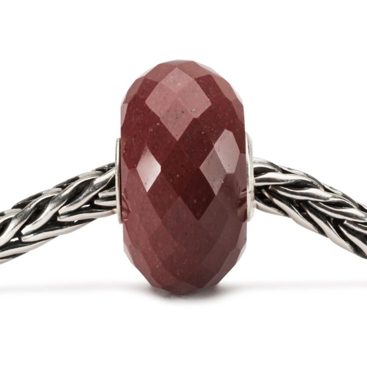 Bead Trollbeads Diaspro Rosso in argento