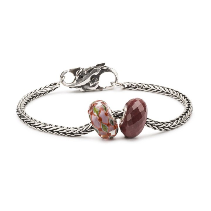 Bead Trollbeads Diaspro Rosso in argento