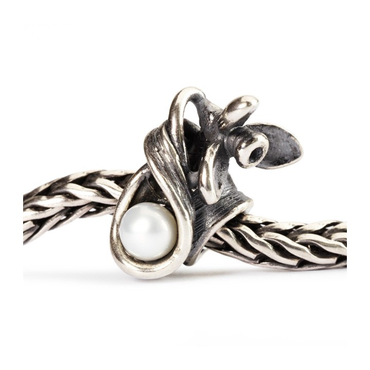 Bead Trollbeads Bucaneve di Gennaio in argento