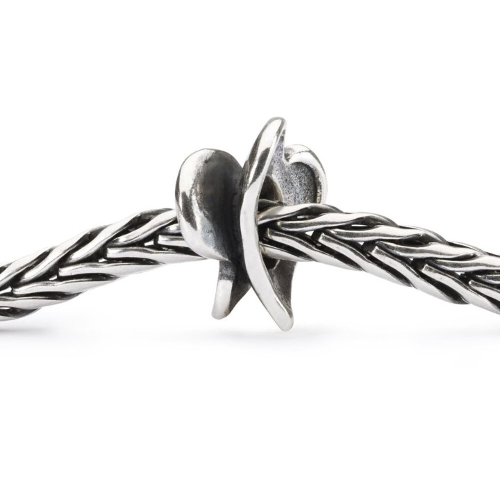 Bead Trollbeads Bocciolo Cuore in argento