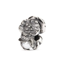 Bead Trollbeads Fragola Fiorita di Maggio in argento TAGBE-00031