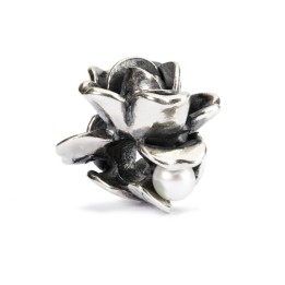 Bead Trollbeads Rosa di Giugno in argento TAGBE-00032