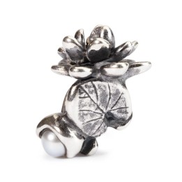 Bead Trollbeads Ninfea di Luglio in argento TAGBE-00033