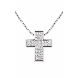 Croce "I Segni" di Salvini in oro 18kt e diamanti | RomanoGioielli