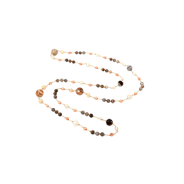 Collana donna lunga 140cm con pietre dure e perle | RomanoGioielli