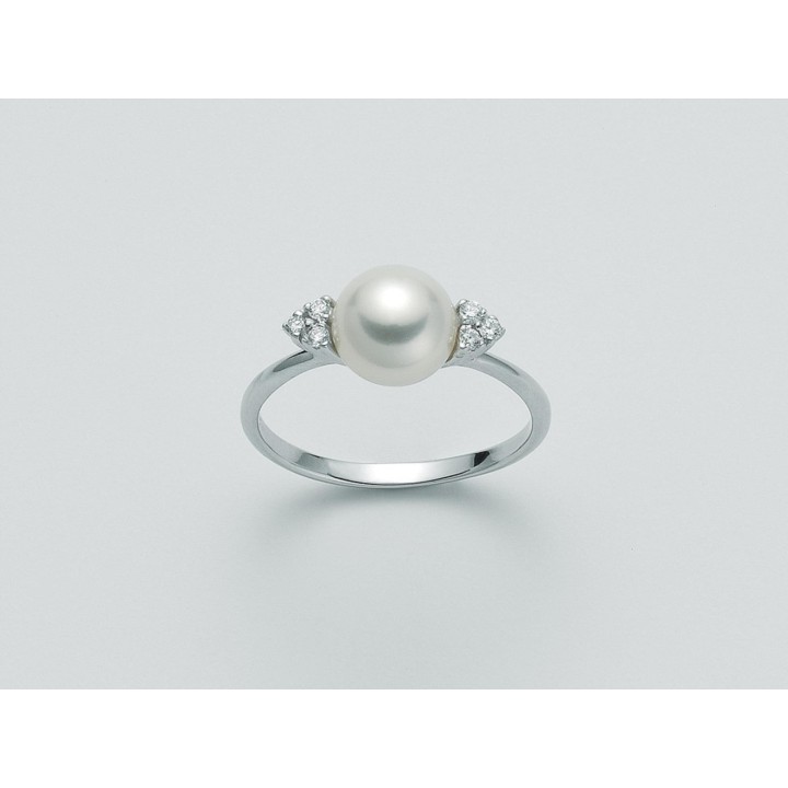Anello donna Miluna in oro bianco PLI981 - RomanoGioielli