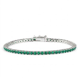 Tennis Verde in Argento Ultima Edizione BA01413 - RomanoGioielli