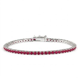Bracciale donna pietre rosse Ultima Edizione tennis BA01413 - RomanoGioielli