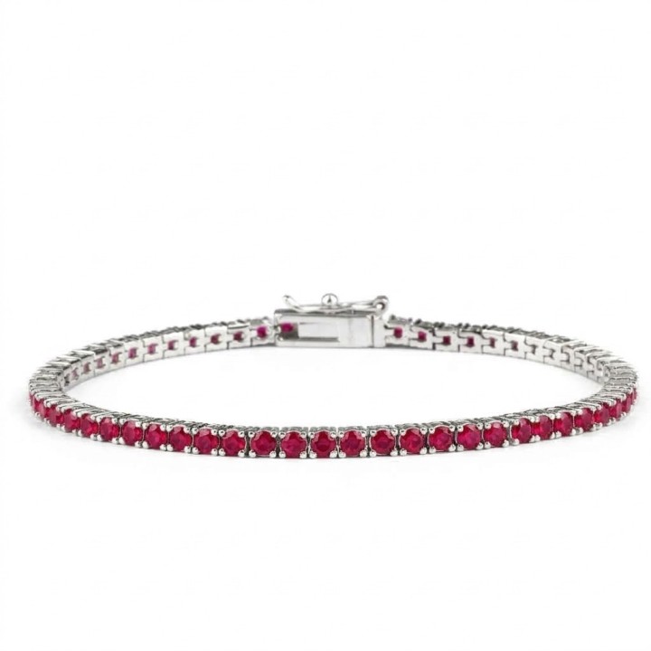 Bracciale donna pietre rosse Ultima Edizione tennis BA01413 - RomanoGioielli