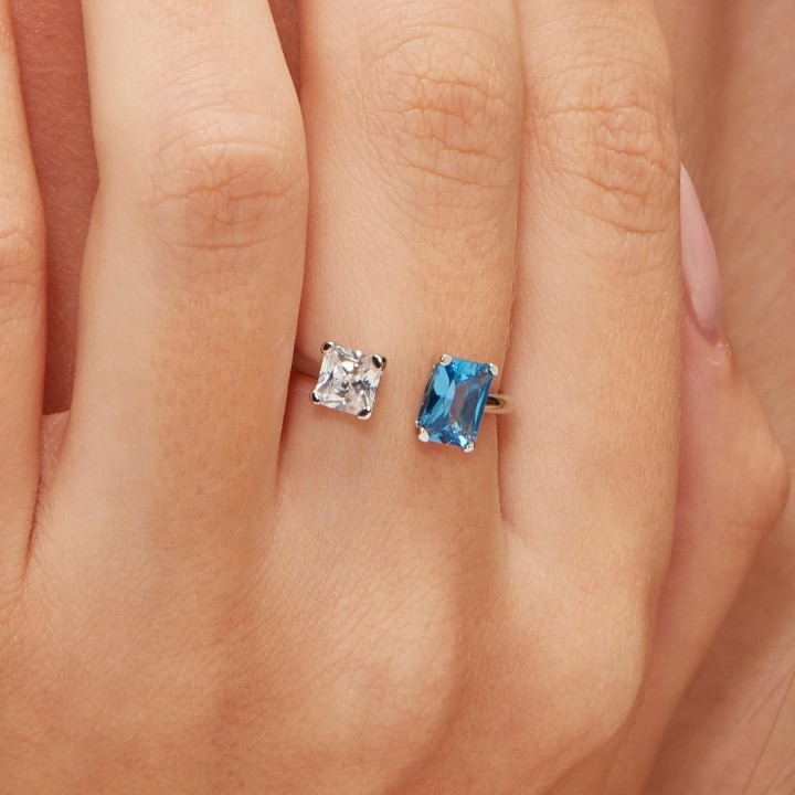 Anello donna Brosway FFB09B collezione Fancy colore Freedom Blue